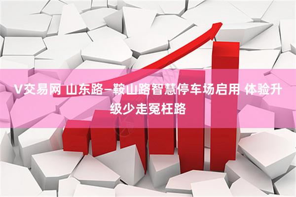 V交易网 山东路—鞍山路智慧停车场启用 体验升级少走冤枉路
