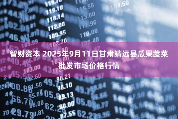 智财资本 2025年9月11日甘肃靖远县瓜果蔬菜批发市场价格行情